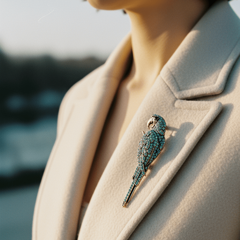 Bird Brooch – Lifestyle Shot