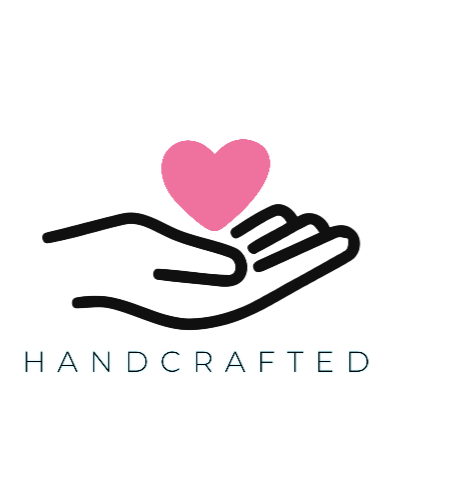 hand love heart, handcraft logo