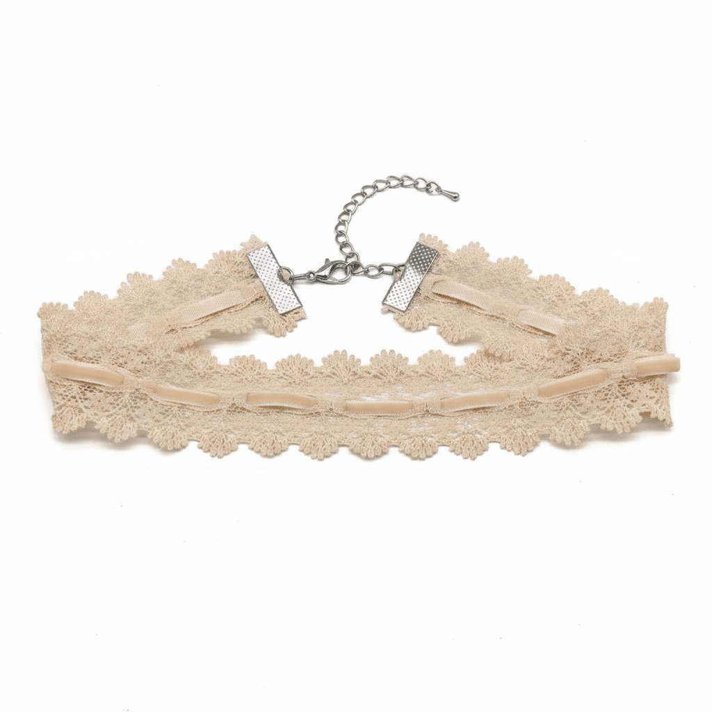 Cream Lace Choker Original Layout White BG