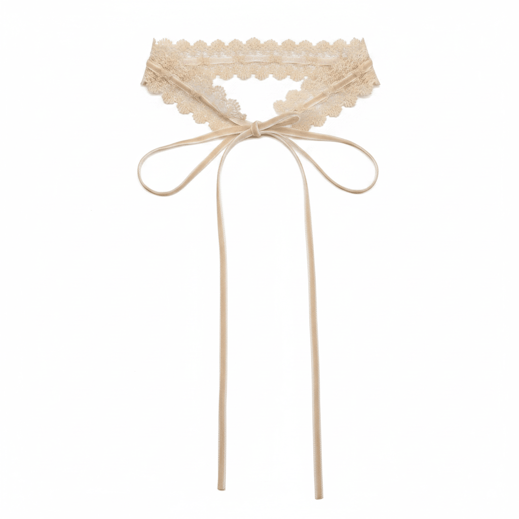 Lace Choker Flat Lay