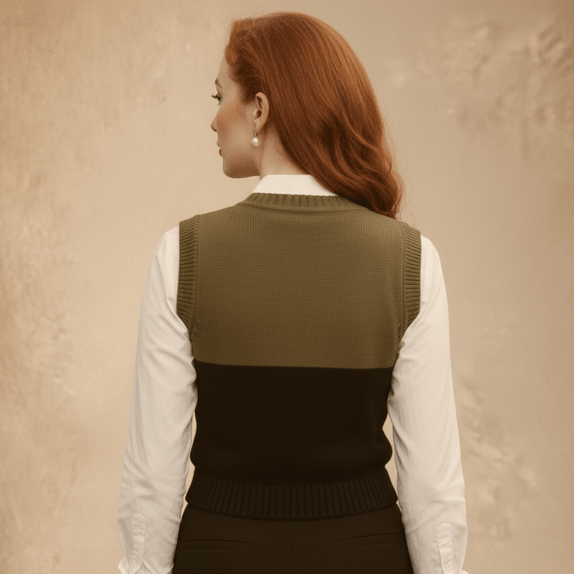 Vintage Lip Vest — Back View Editorial